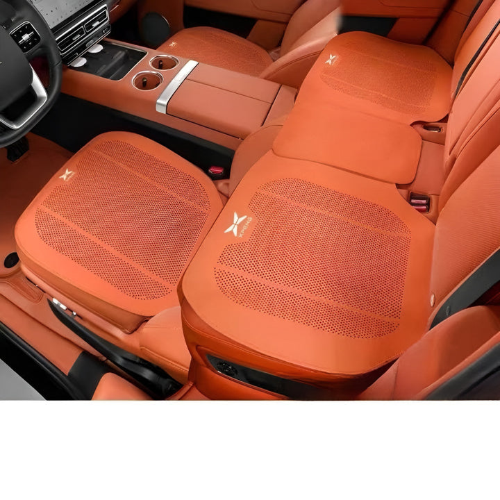 Seat Cushion for XPENG Three-Piece Set for Front and Rear Seats Emma Orange