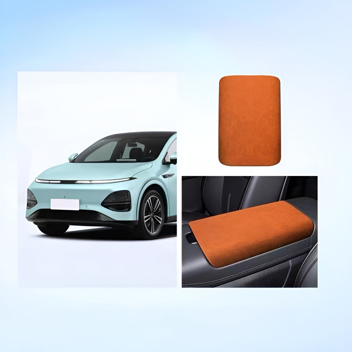 Armrest Box Cover for XPENG G6 Orange-yellow
