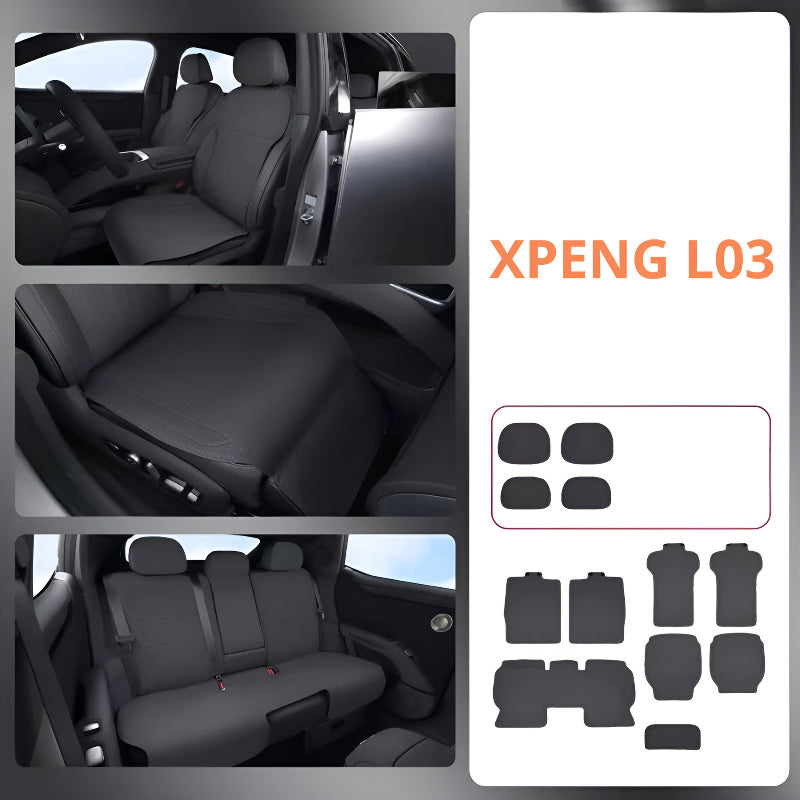 Nappa Leather Seat Cushion for  XPENG L03 Deep Space Gray