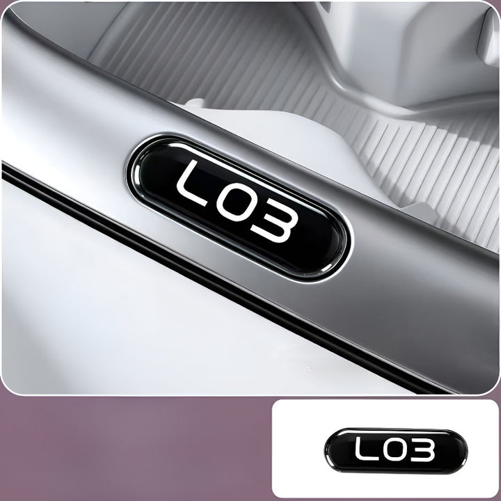 XPENG L03 Armrest Compartment  Button Decals Black