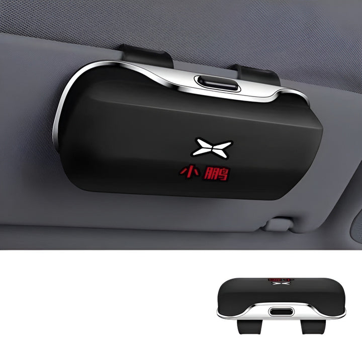 Car Glasses Case for XPENG Prestigious Black