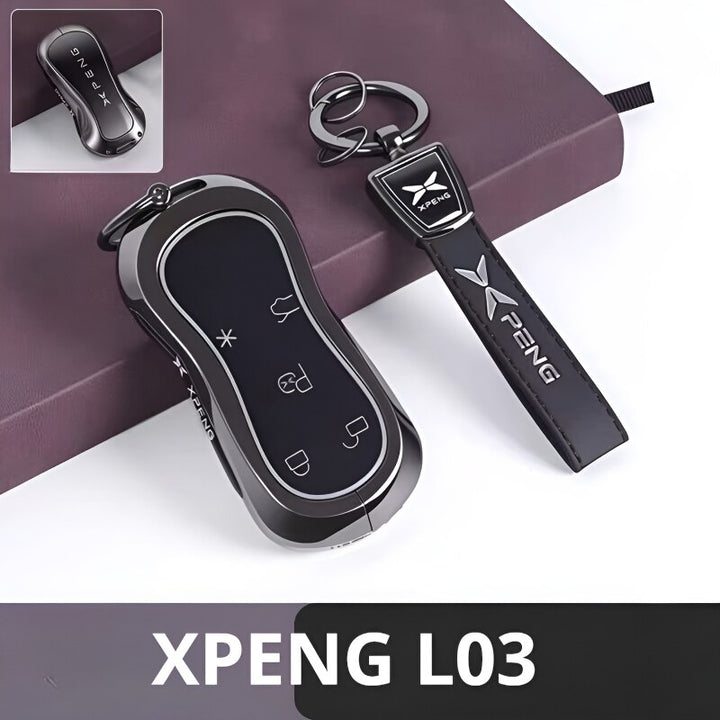Zinc Alloy  Car Key Cover for XPENG L03 Rope Knot Gun Color