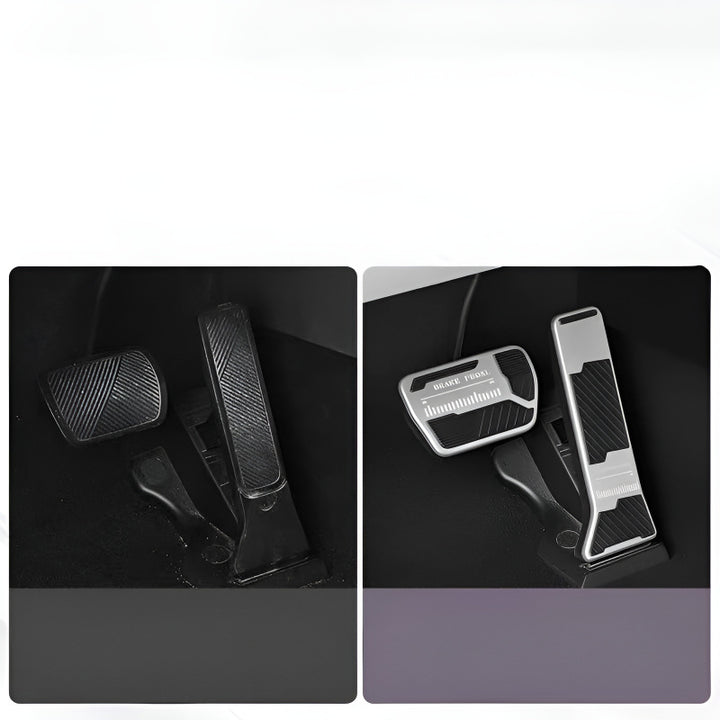 XPENG L03 Non-Slip Accelerator Brake Pedal Extenders Before and After Installation Comparison
