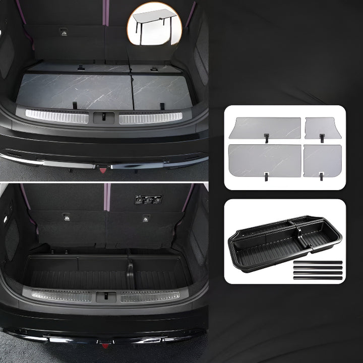 XPENG GX Lower Trunk Organizer Has Table Legs