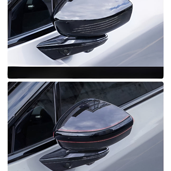 XPENG P7+/P7/P7i Rearview Mirror Impact Protector  Before and After Installation Comparison