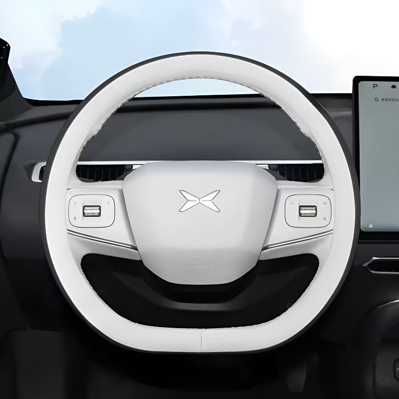 XPENG MONA M03（25-26） Steering Wheel Cover Gray Dignity ➕ Black