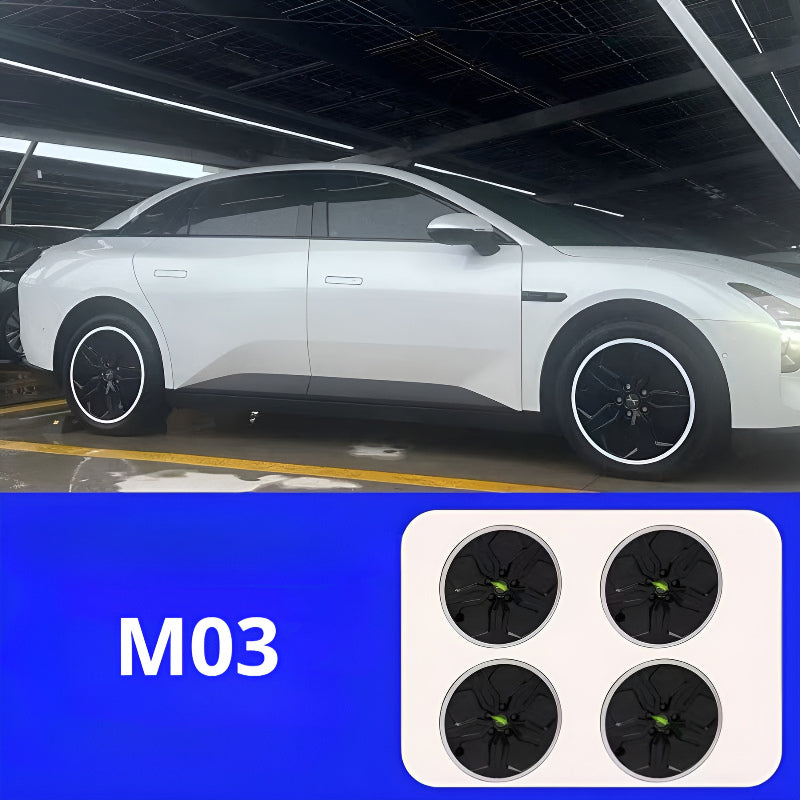XPENG M03 Full Wrap Hubcaps Nebula White