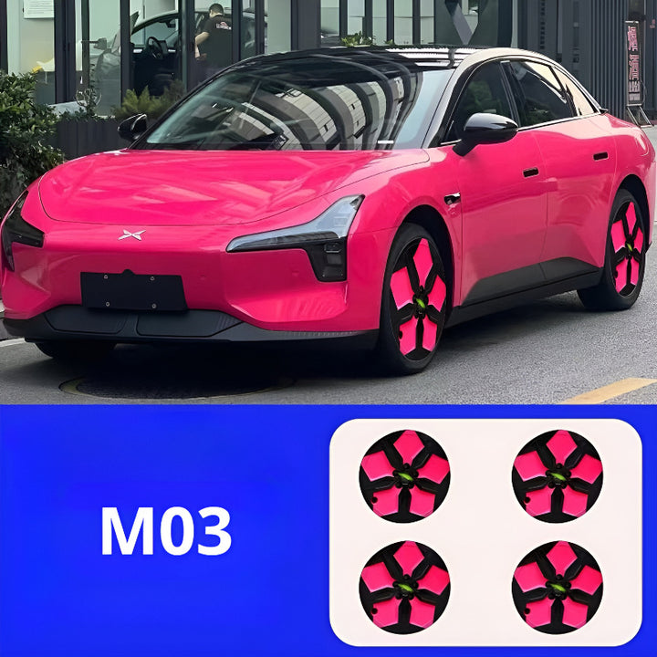 XPENG M03 Full Wrap Hubcaps Beetroot Purple 2