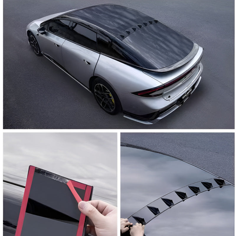 XPENG P7+ Shark Fin Roof Spoiler Applying Double-Sided Tape