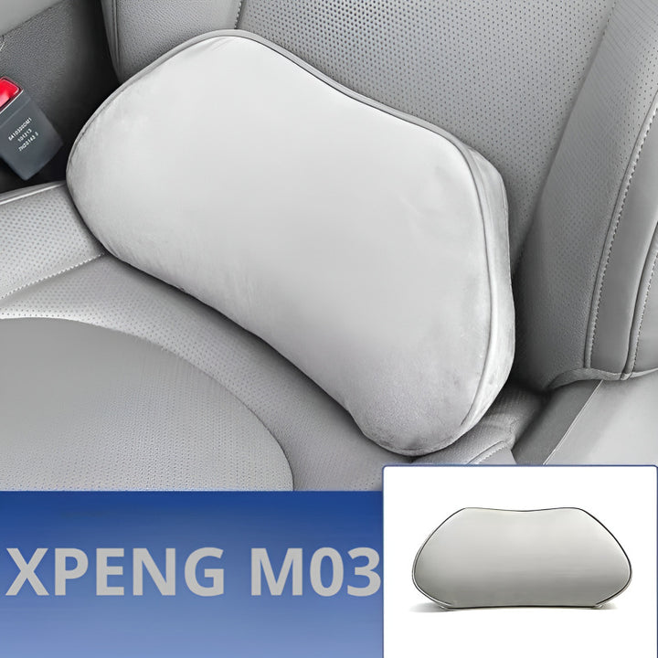 Suede Neck Pillow for XPENG MONA M03  | Lumbar Support & Fatigue Relief Lumbar support