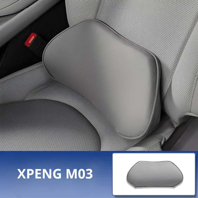 Suede Neck Pillow for XPENG MONA M03  | Lumbar Support & Fatigue Relief Lumbar support