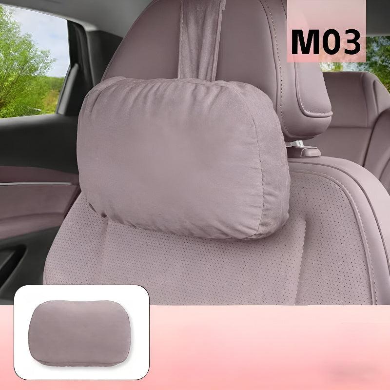 Suede Neck Pillow for XPENG MONA M03  | Lumbar Support & Fatigue Relief  HeadrestHeadrest