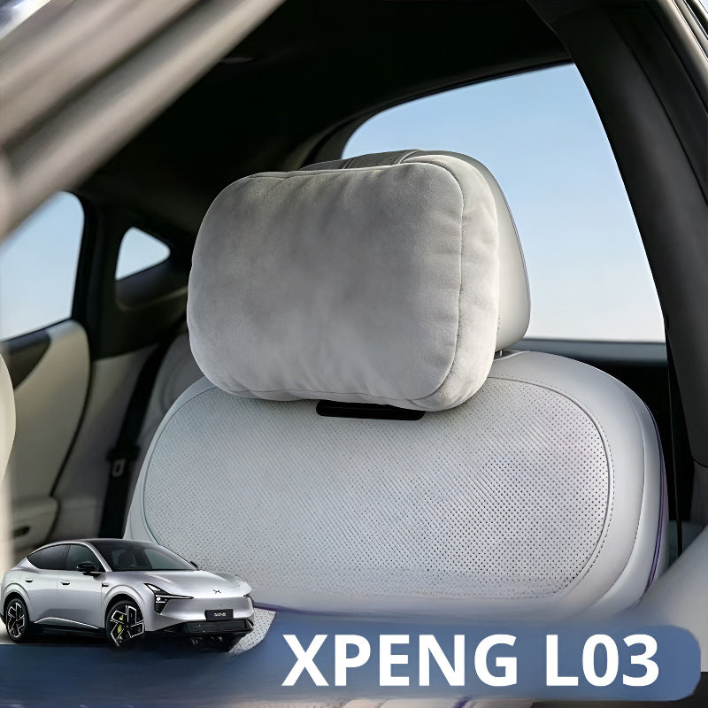 Suede Neck Pillow for XPENG L03 | Lumbar Support & Fatigue Relief