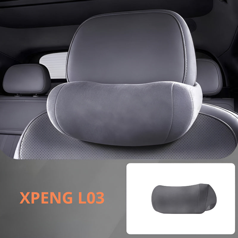 Suede Neck Pillow for XPENG L03 | Lumbar Support & Fatigue Relief Neck Pillow