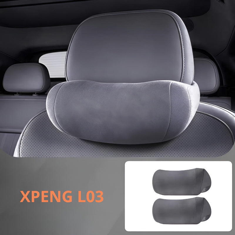 Suede Neck Pillow for XPENG L03 | Lumbar Support & Fatigue Relief Neck Pillow