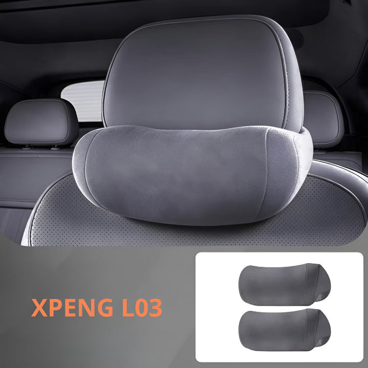 Suede Neck Pillow for XPENG L03 | Lumbar Support & Fatigue Relief Neck Pillow