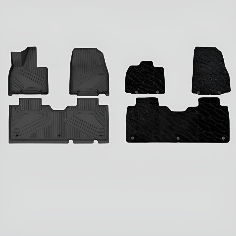 Waterproof TPE Floor Mats for XPENG G9L All Weather Protection Menis Double-Layer Floor Mats