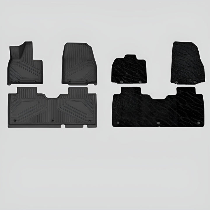 Waterproof TPE Floor Mats for XPENG G9L All Weather Protection Menis Double-Layer Floor Mats
