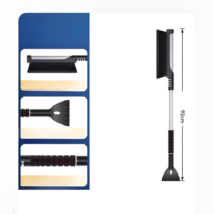 Snow Brush and Ice Scraper Black