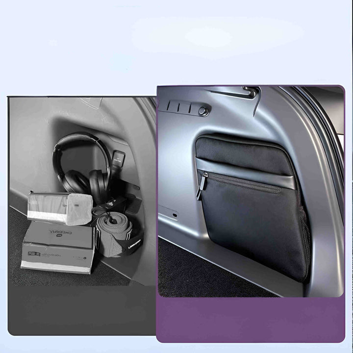 XPENG L03 Trunk Organizer Bag Before and After Installation Comparison