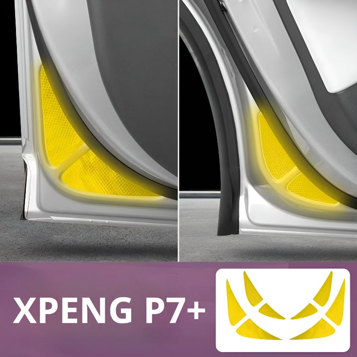  XPENG P7+ Door Reflective Stickers Yellow