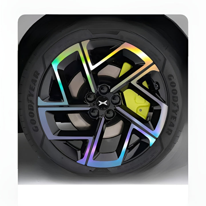 XPENG L03 20-inch Hubcap Blackout Sticker Set Laser Rainbow 1