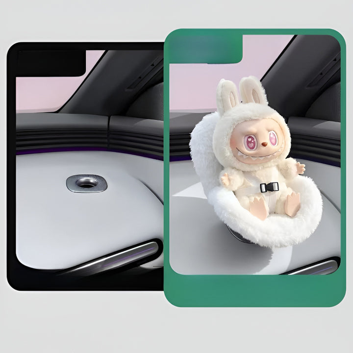 XPENG L03 Toy Seat Before and After Installation Comparison