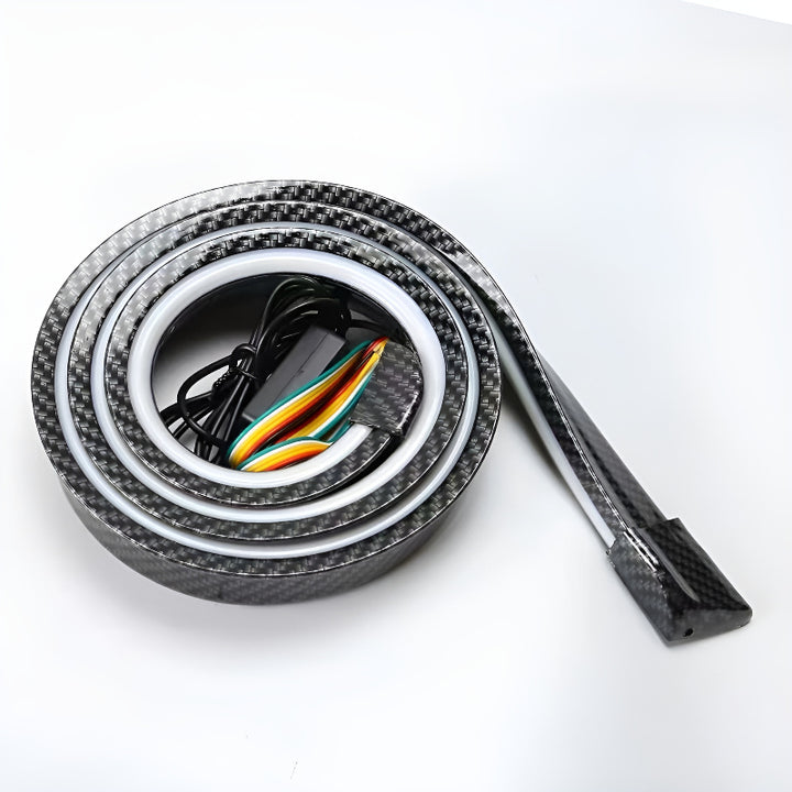 LED Car Spoiler 47.24 in Carbon Fiber Pattern