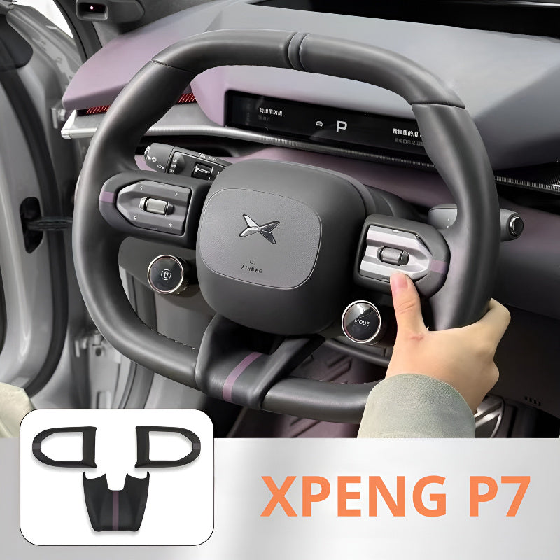 XPENG P7 2026 Steering Wheel Button Switch Trim Cover Purple Planet