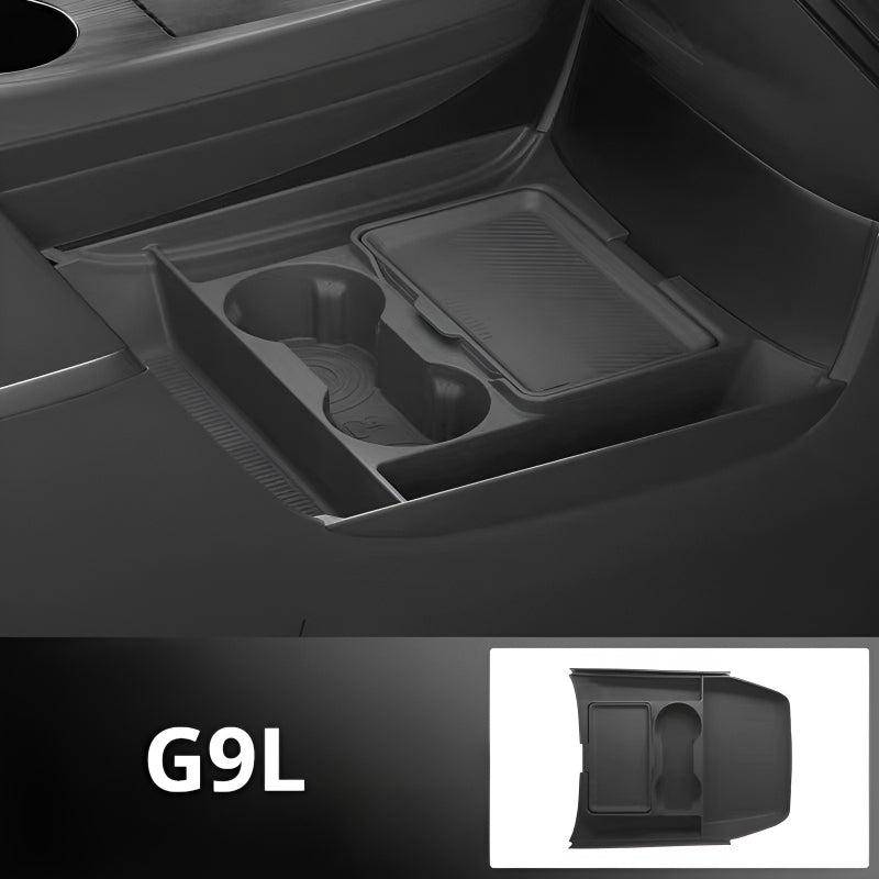 XPENG G9L Lower Console Organizer Tray Black Meteorite
