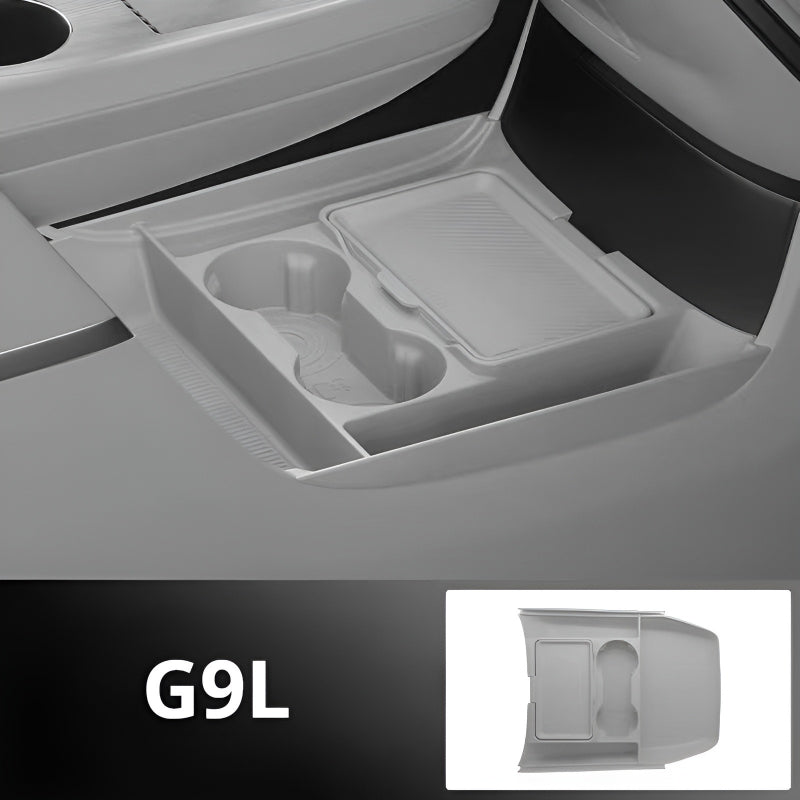 XPENG G9L Lower Console Organizer Tray Dawn White