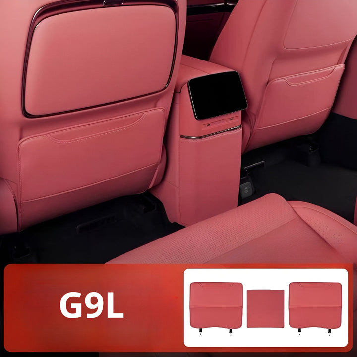 XPENG G9L Seat Back Protector Mats (3 PCS) Bordeaux Red