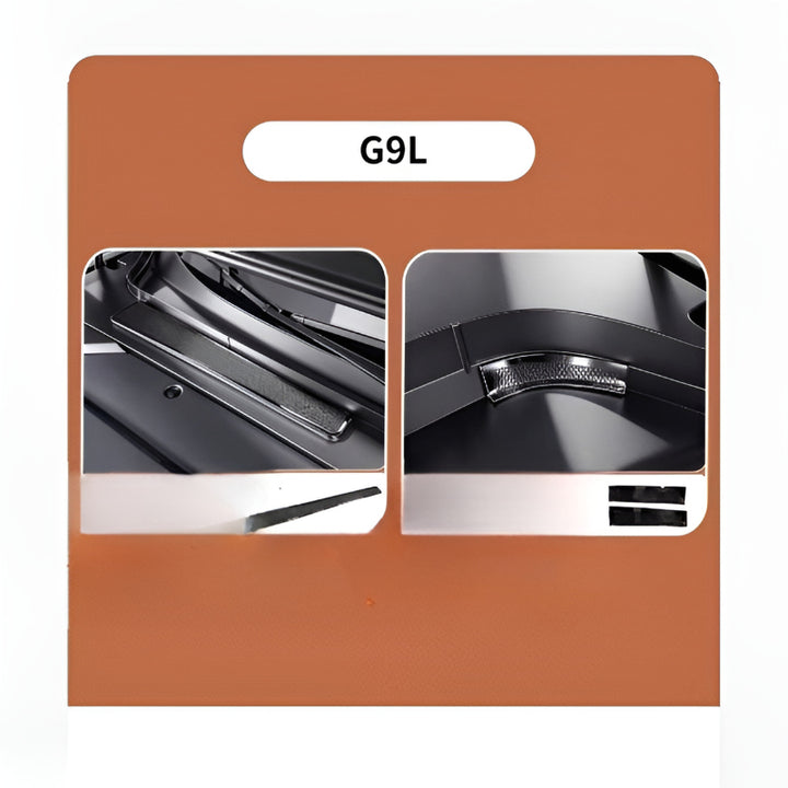 XPENG G9L Front Air Inlet Protective Cover Black Titanium
