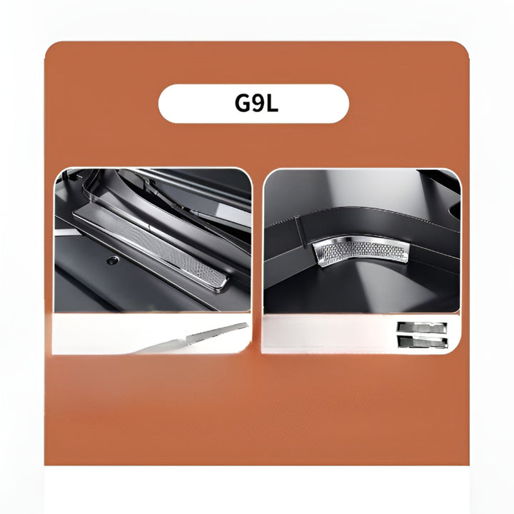 XPENG G9L Front Air Inlet Protective Cover Silver-Titanium