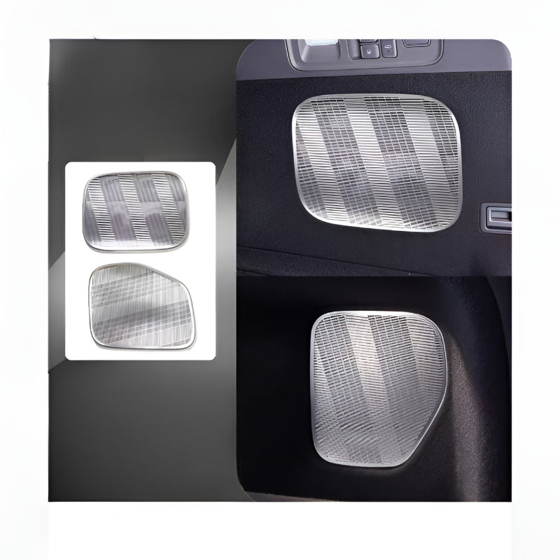 XPENG G9L Trunk Horn Covers Silver-Titanium