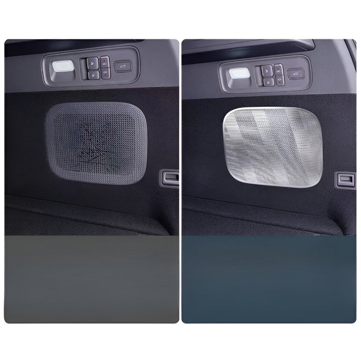 XPENG G9L Trunk Horn Covers&Side Air Vent Covers Before and After Installation Comparison