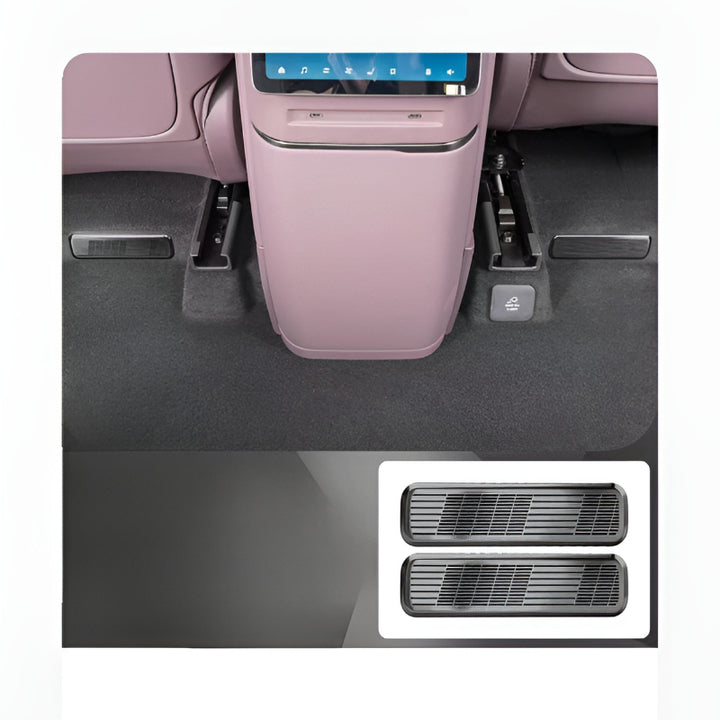 Backseat Air Vent Covers for XPENG G9L Black Titanium