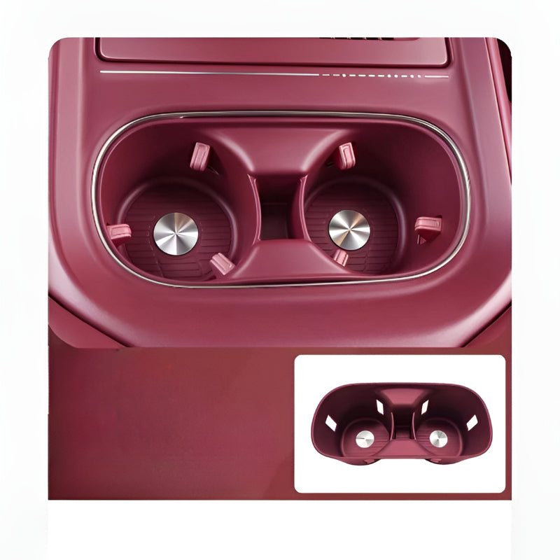 XPENG G9L Center Console Cup Holder Bordeaux Red