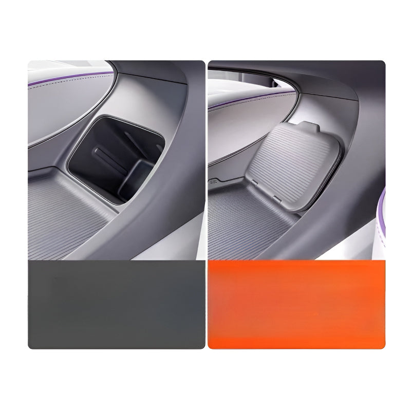 XPENG L03/M03 Hidden Storage in the Trunk& Under the Center Console Before and After Installation Comparison