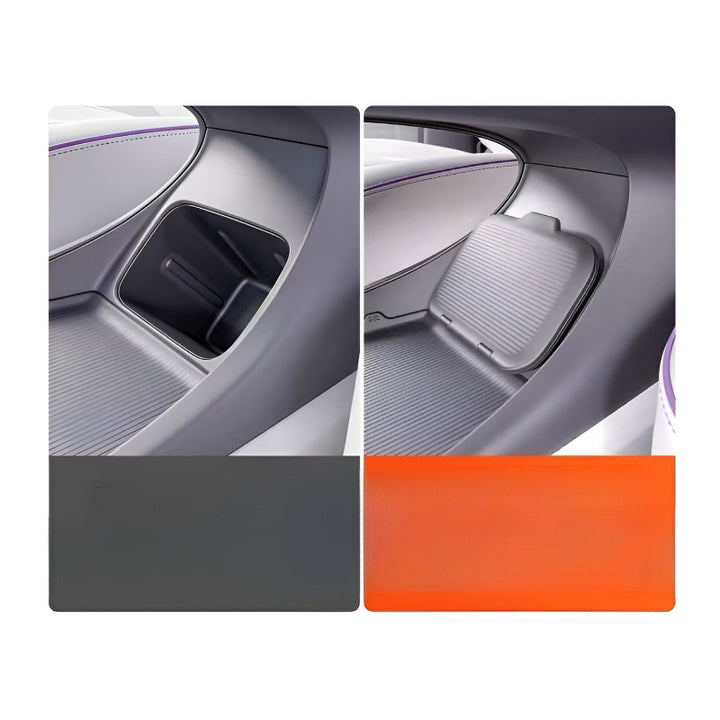 XPENG L03/M03 Hidden Storage in the Trunk& Under the Center Console Before and After Installation Comparison